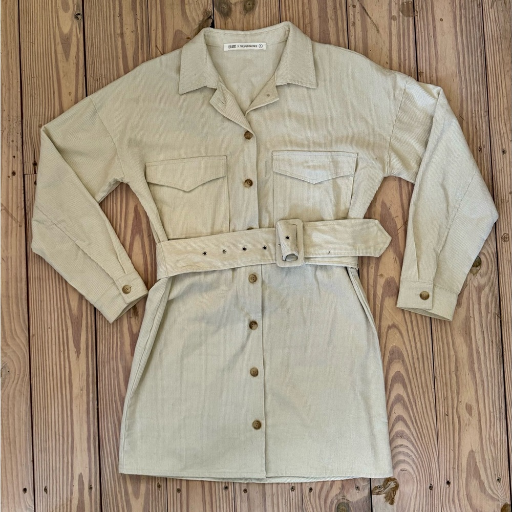 12th Tribe x Salty Blonde Collab Corduroy Jacket-Dress - Picture 3 of 6